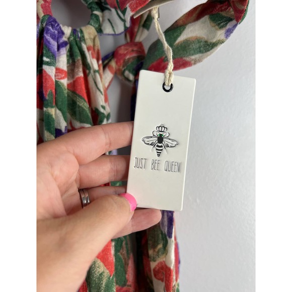 Just Bee Queen Women's Cutout Front Slit Sara Floral Maxi Dress Size: Small NWT - Picture 5 of 8